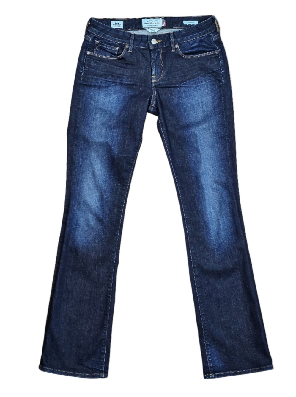 Lucky Brand Lolita Dark Wash Stretch Denim Low Rise Boot Cut Jean Made In USA